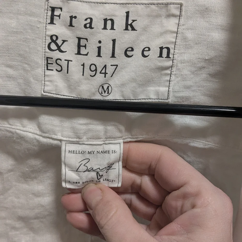 Frank & Eileen White Linen Button Down - Picture 1 of 3